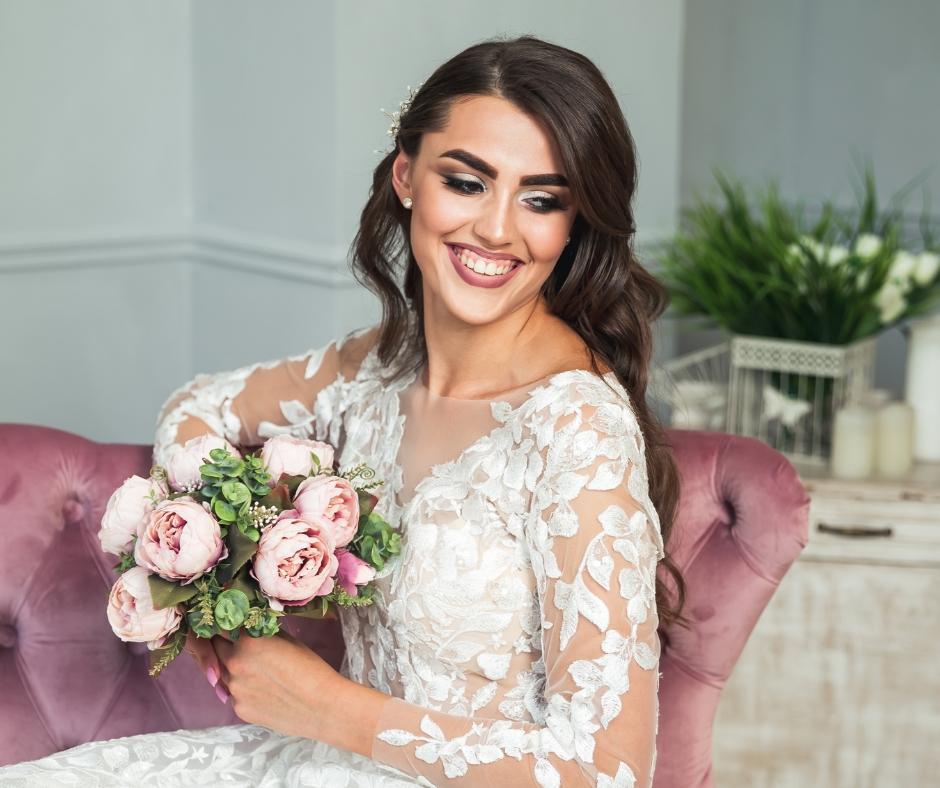 Two smiling brides walking into London medical aesthetics clinic known for advanced aesthetics treatments for brides